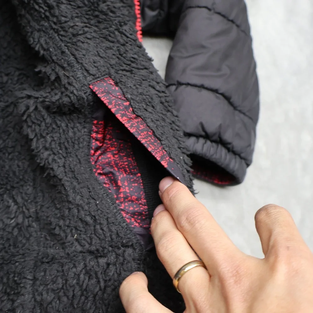 North Face Jacket Boy Small 7/8 Black Reversible Mount Chimborazo Winter Puffer